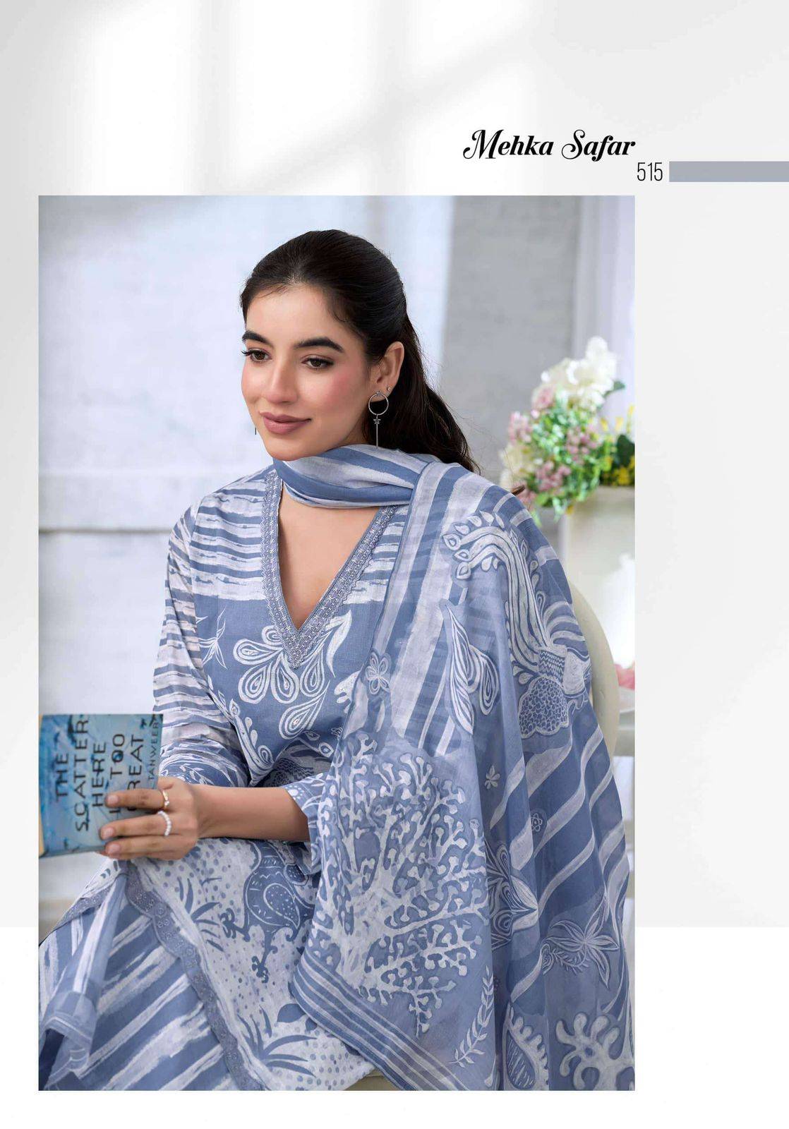 MEHKA SAFAR By T&M 528 TO 533 series Beautiful Festive Suits Stylish Colorful Fancy Casual Wear Organdy Digital Print Dresses At Wholesale Price